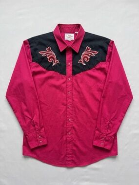 Rockabilly Retro Western Shirt – Embroidered "Country Charmers"